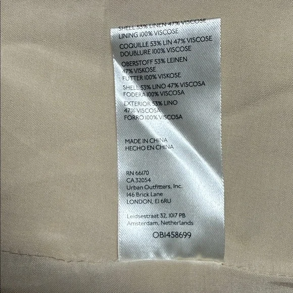 Free People Women's Tan Blazer Jacket - Picture 3 of 4